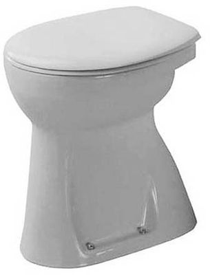 Duravit Stand WC Duravit Design Classics aus Sanitärkeramik 505x360x490mm, Flachspüler, Spülrand geschlossen, Abgang senkrecht, Bodenstehend Bild 5
