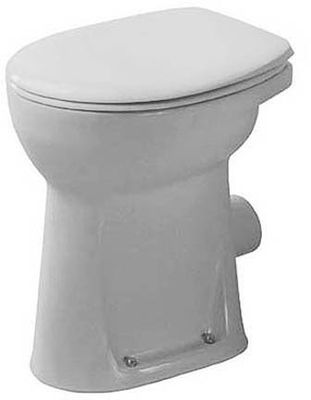 Duravit Stand WC Duravit Design Classics aus Sanitärkeramik 465x360x490mm, Flachspüler, Spülrand geschlossen, Abgang waagerecht, Bodenstehend Bild 5