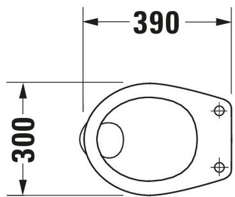Duravit Stand WC Duravit Design Classics aus Sanitärkeramik 390x300x350mm, Flachspüler, Spülrand offen, Abgang waagerecht, Bodenstehend Bild 4