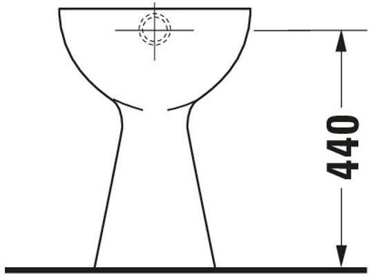 Duravit Stand WC Duravit Design Classics aus Sanitärkeramik 505x360x490mm, Flachspüler, Spülrand geschlossen, Abgang senkrecht, Bodenstehend Bild 7