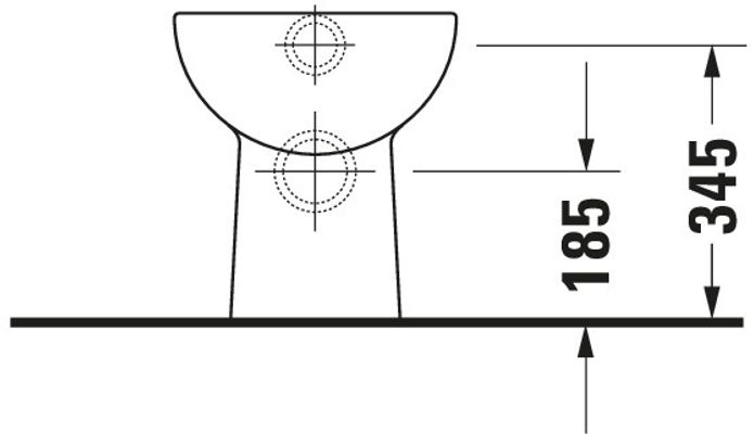 Duravit Stand WC D-Code aus Sanitärkeramik 480x350x385mm, Tiefspüler, Spülrand offen, Abgang waagerecht, Bodenstehend Bild 11