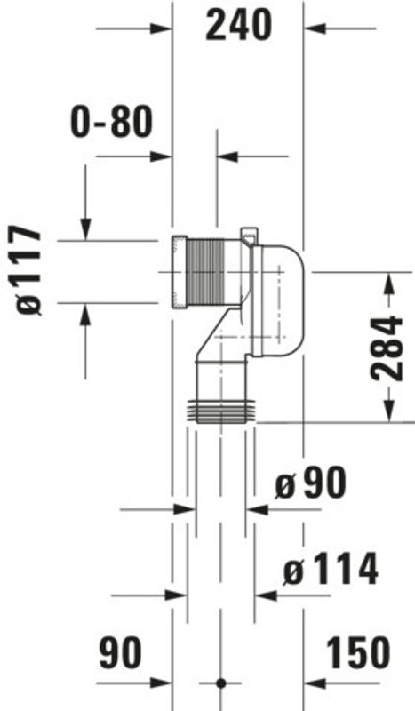 Duravit Ablaufbogen Universal Bild 1