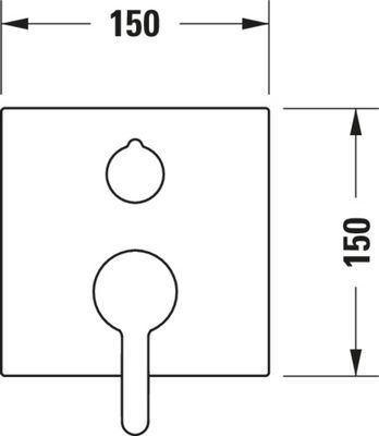 Duravit C.1 Einhebel-Wannenmischer Unterputz, Keramikmischsystem, Unterputz, Grundkörper n/a, Geeignet für Durchlauferhitzer, Anzahl Griffe 1 Bild 10