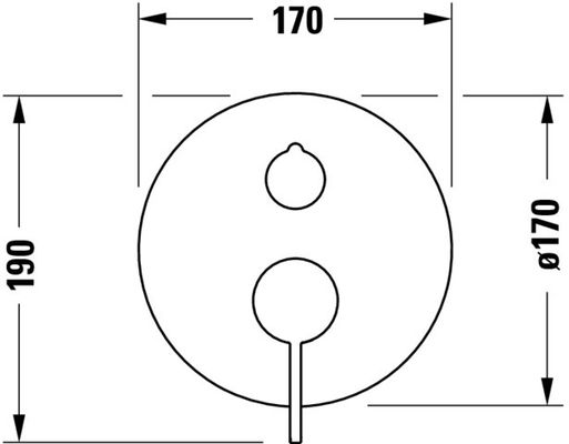 Duravit D-Neo Einhebel-Brausemischer Unterputz, Keramikmischsystem, Unterputz, Grundkörper DN 15, Geeignet für Durchlauferhitzer, Anzahl Griffe 1 Bild 5