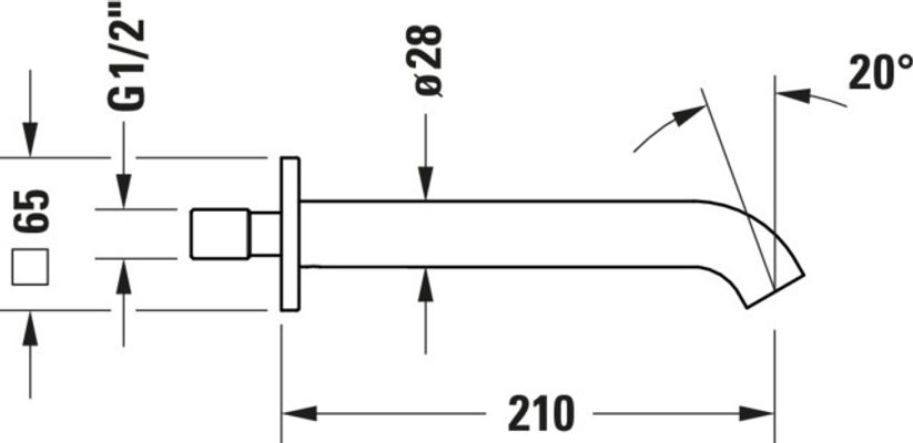 Duravit Wanneneinlauf C.1, Wandmontage, Anschlussart Wasseranschluss Aussengewinde, Geeignet für Durchlauferhitzer Bild 14