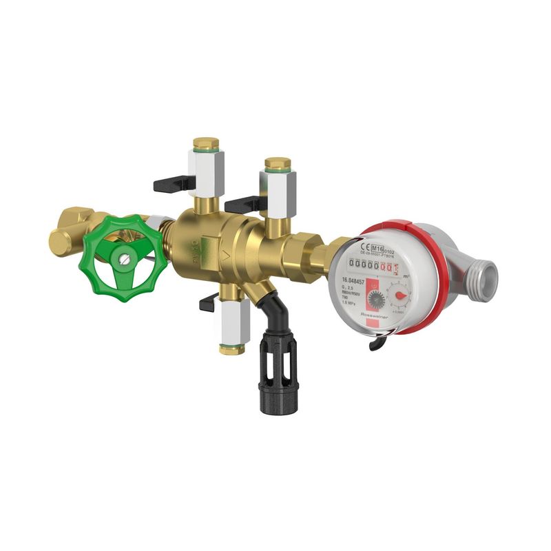 Aalberts Flamco Nachfülleinheit NFE 1.1, zur direkten Nachspeisung aus Trinkwassern, 180 x 110 x 300 mm Bild 1