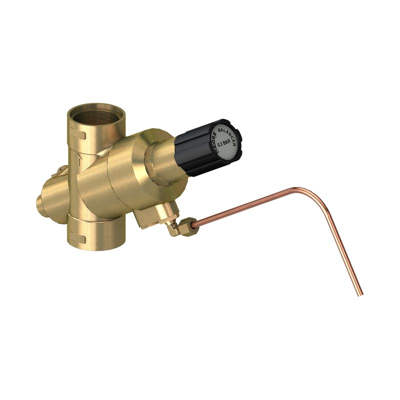 Aalberts Flamco Ersatzteil Balancer 3/4", mit ÜW oben und Doppelnippel unten Bild 1