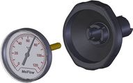 Aalberts Flamco Griff, mit Thermometer, Farbe blau Bild 1