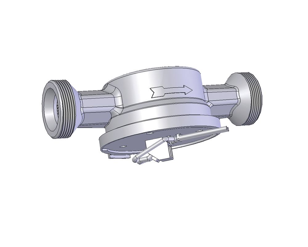 Aalberts Flamco Messkapsel komplett Baulaenge 130 mm, Adapterleiterplatte, mit Hallsensor Bild 1