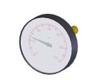 Aalberts NG 63 rot Flamco Thermometer, zentrisch, NG 63, 20-150°C, Farbe rot Bild 2
