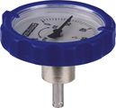 Aalberts Flamco Thermometergriff, mit Kunststoffgriff, -50, mit Thermometer Durchmesser: 63 mm, DN 20, Farbe blau Bild 1