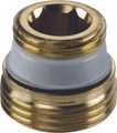 Aalberts Flamco Anschlussnippel für Hahnblock, 1/2" x 3/4", Dichtung aus EPDM, Messing Bild 1