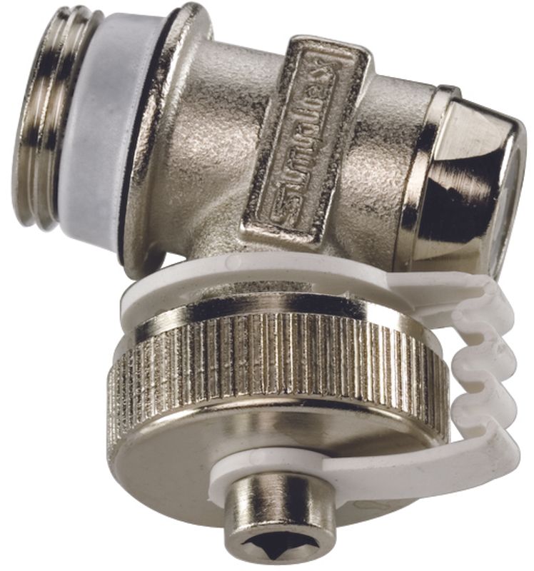 Aalberts Simplex Entleerstopfen R 1/2", mit Schlauchanschluss, Farbe silberfarben Bild 1