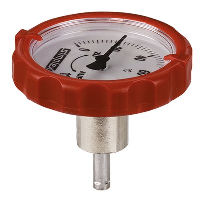 Aalberts Flamco Thermometergriff lange Ausführung -50, Kunststoff, DN 20, Farbe rot Bild 2