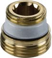Aalberts Flamco Anschlussnippel für Hahnblock, 1/2" x 3/4", Dichtung aus EPDM, Messing Bild 2