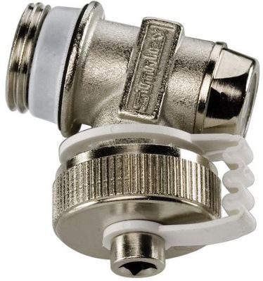 Aalberts Simplex Entleerstopfen R 1/2", mit Schlauchanschluss, Farbe silberfarben Bild 2