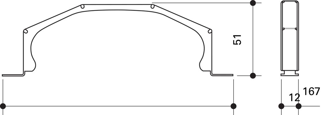 Fränkische profi-air Fixierklammer, 52 x 132 mm, Farbe silber Bild 3
