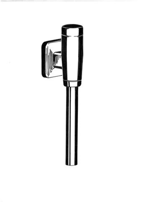 P&M Urinal-Druckspüler, 1/2", Aufputz, Farbe chrom Bild 3