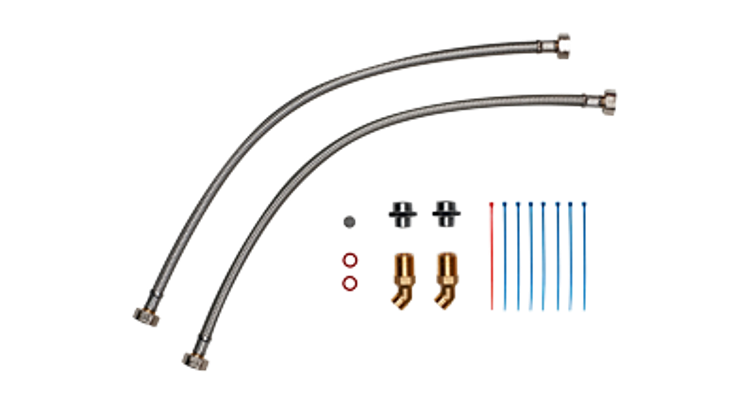Clage Rohrbausatz für Untertischinstallation mit Wasseranschluss Aufputz 3/8" Zoll oben Bild 2