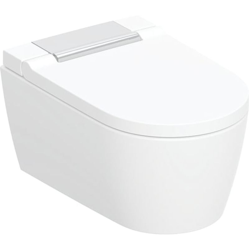 Geberit Wand- Dusch-WC, komplett, Des.Abd.chrom, 340 x 560 x 375 x 570 mm, Farbe weiß Bild 1