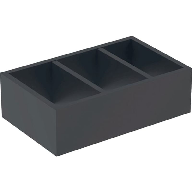 Geberit Schubladeneinsatz, H-Unterteilung, für untere Schubl, 32,3 x 9,8 x 20 cm, Farbe schwarz Bild 1
