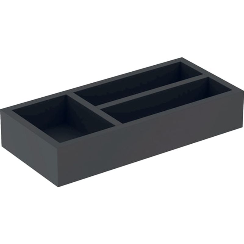 Geberit Schubladeneinsatz, T-Unterteilung, für obere Schubl, 32,3 x 5,9 x 15 cm, Farbe schwarz Bild 1