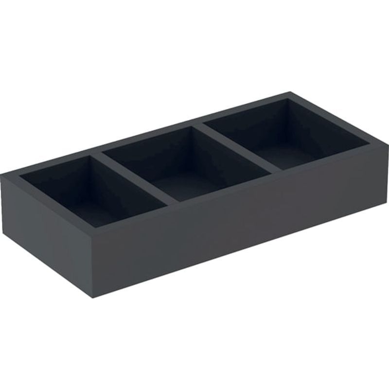Geberit Schubladeneinsatz, H-Unterteilung, für obere Schubl, 32,3 x 5,9 x 15 cm, Farbe schwarz Bild 1