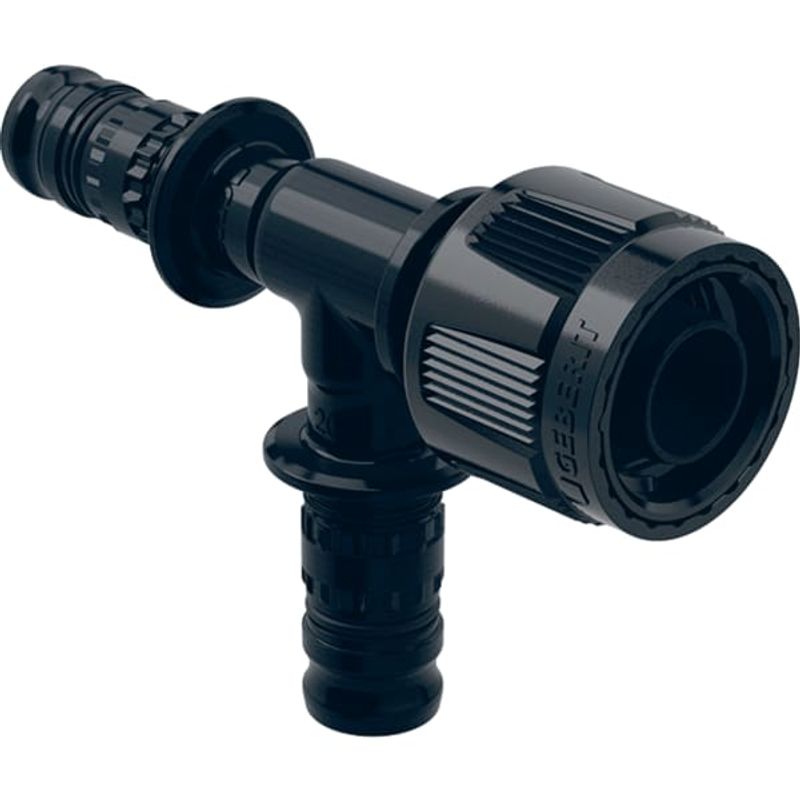 Geberit Übergangs-T-Stück, mit MasterFix 20 mm x 20 mm x MF20, (PVDF) Bild 1