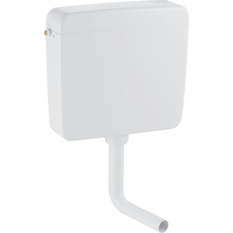 Geberit AP127 Aufputz-Spülkasten, Spülstopp-Sp tiefh. WA li / mi/re, weiss, verschraubte, Farbe weiß Bild 1