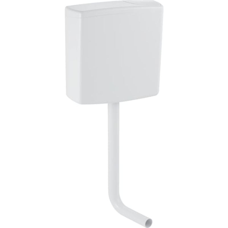 Geberit Spülkasten 140005, Aufputz halbhochhaengend, mit Spülstop-Taste, 405 x 410 x 138 mm, Farbe weiß Bild 1
