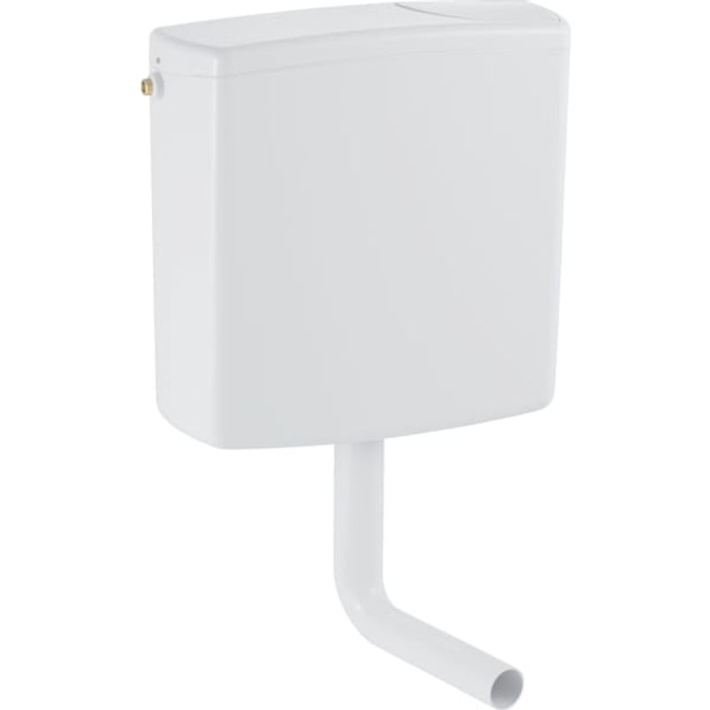 Geberit AP140 Aufputz-Spülkasten Spülstopp-Sp tiefh. WA li / mi/re, weiss, verschraubte, 405 x 410 x 138 mm, Farbe weiß Bild 1
