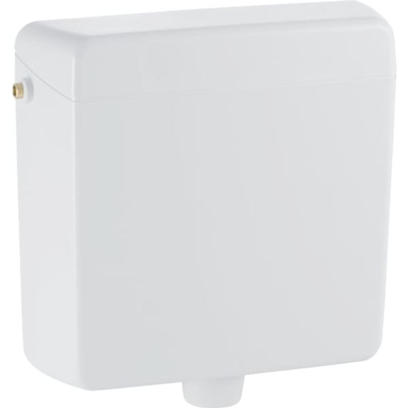 Geberit AP123 Aufputz-Spülkasten,1-Mengen-Spülung hochh. WA li / re, für Fernaus, 380 x 410 x 125 mm, Farbe weiß Bild 1