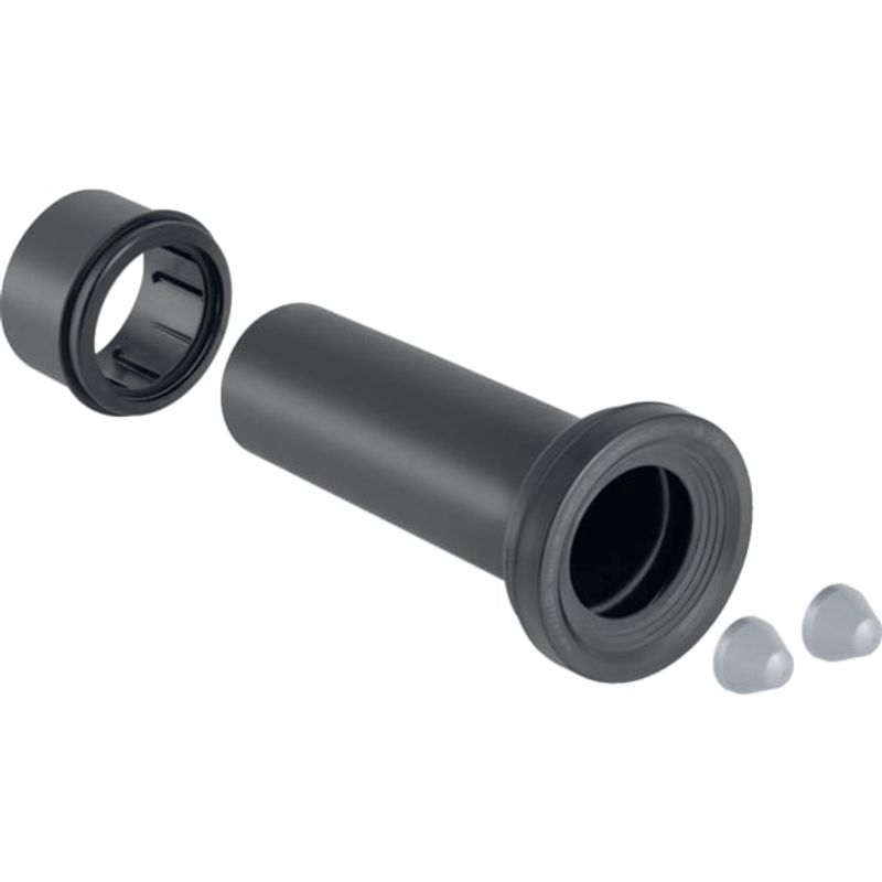 Geberit Set Anschlussstutzen, für Wand-WC, Farbe schwarz Bild 1