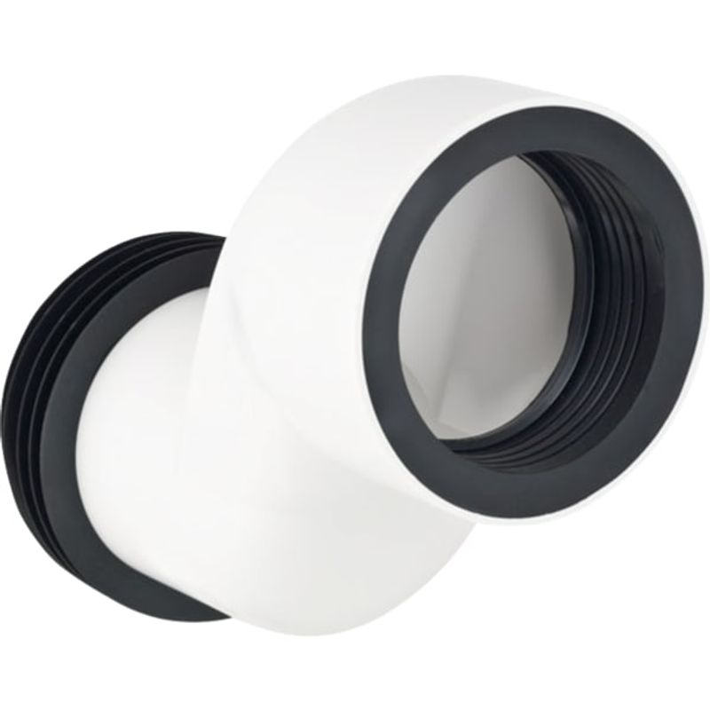 Geberit Anschlussstutzen etagiert 7 cm waagerecht, mm, DN 90, Farbe weiß Bild 1
