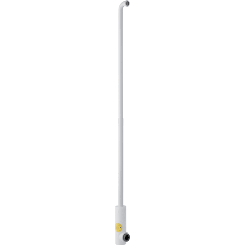 Geberit Spülbogenset 90Gr ausziehbar, mit Aussparungsschale d32 / 45, Farbe schwarz Bild 1