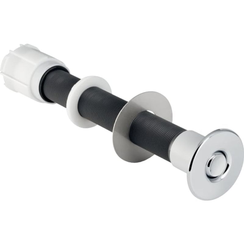 Geberit WC-Steuerung, pneum, 1-Mengen-Spülung gekontert, für Anstalten, chrom glaenzend, Farbe silberfarben Bild 1