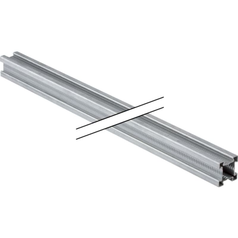 Geberit Profil verzinkt 3,2 x 3,2 cm Länge 5 mtr, per mtr, Farbe grau Bild 1