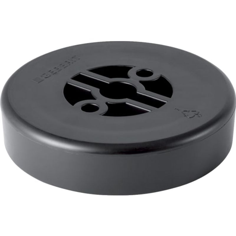 Geberit Verschlusskappe, für Reinigungsstücke 45Gr, –150, DN 125, Farbe schwarz Bild 1