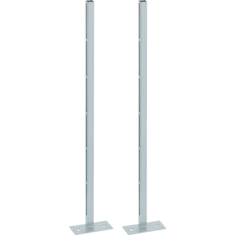 Geberit Staender verzinkt mit Fussplatten und Befestigungsschrauben, Farbe grau Bild 1