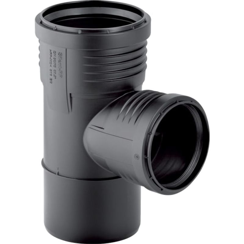 Geberit Abzweig x 40 87,5 Grad, DN 100, Farbe schwarz Bild 1