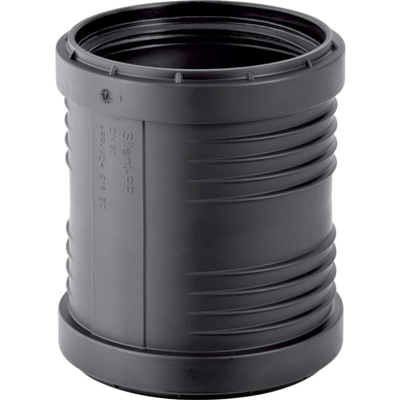 Geberit Doppelsteckmuffe, 152 mm, Farbe schwarz Bild 1