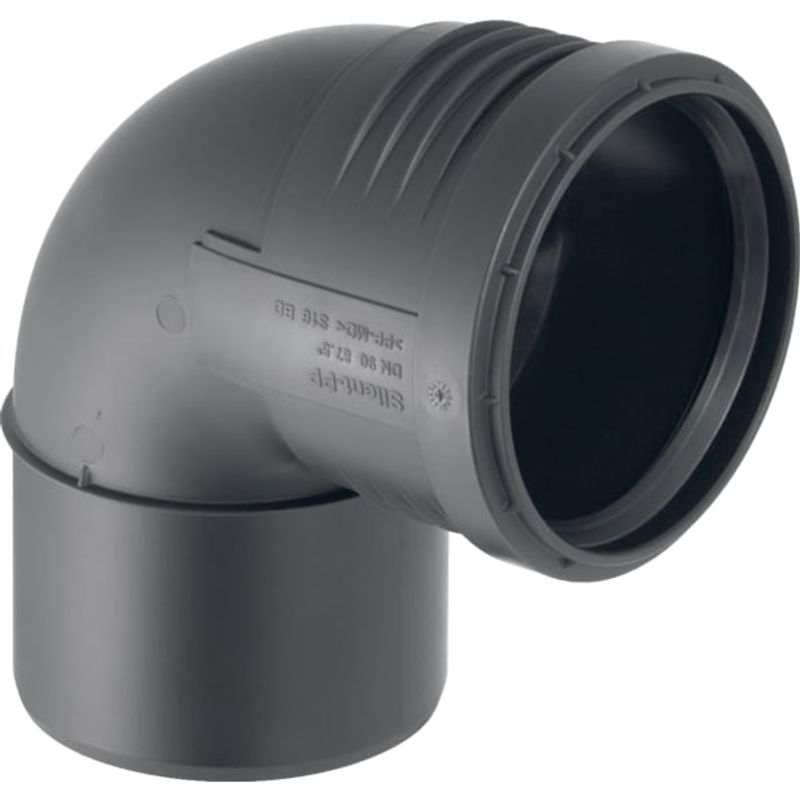Geberit Bogen 87,5 Grad, DN 40, Farbe schwarz Bild 1