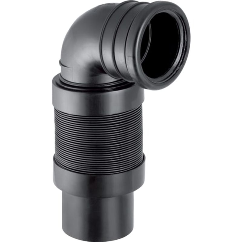 Geberit PE-Bogen flexibel für Duofix Element Wand-WC Höhenverstellb.mit UP300, DN 90 / 90 Bild 1