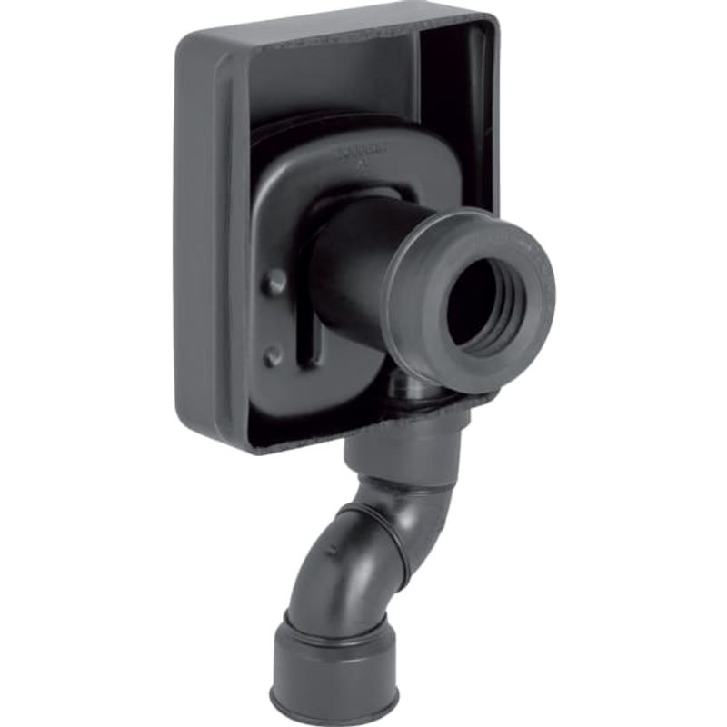 Geberit Absaugesifon UP für Urinal, mit Sifongehaeuse für Stutzen AD 50 mm, Farbe schwarz Bild 1