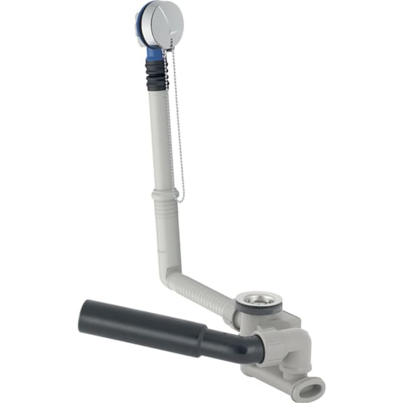 Geberit Badewannenablauf, mit Ventilstopfen d52, mit Fertigbauset, chrg, DN 40 / 50, Farbe chrom Bild 1