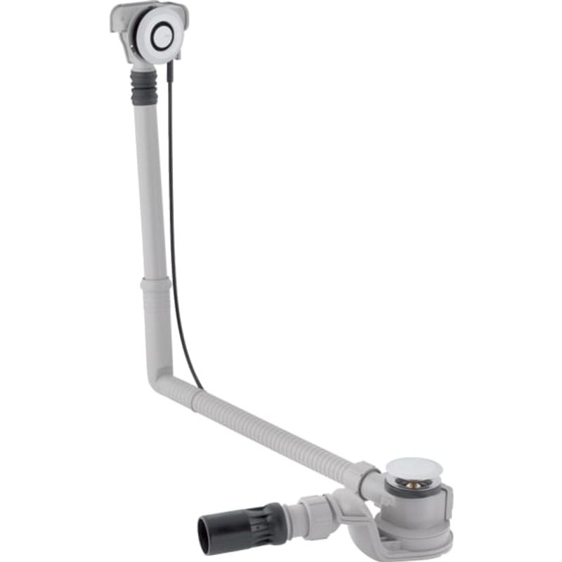 Geberit BW-Ablauf, mit PushControl d52 Länge: 50 cm, mit Fertigbauset, chrg, DN 40 / 50, Farbe chrom Bild 1