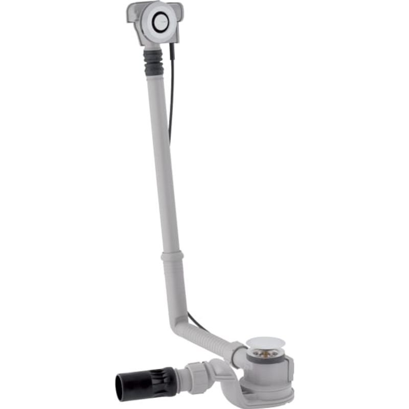 Geberit BW-Ablauf, mit PushControl d52 Länge: 60 cm, mit Fertigbauset, chrg, DN 40 / 50, Farbe chrom Bild 1