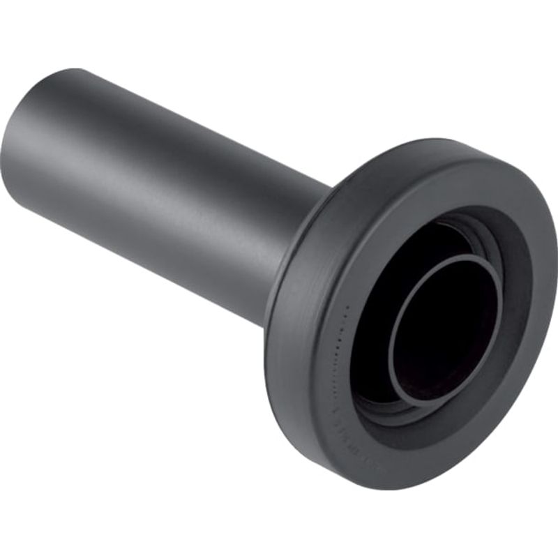 Geberit Anschlussstutzen, mit Manschette d45, 164 mm, Farbe schwarz Bild 1