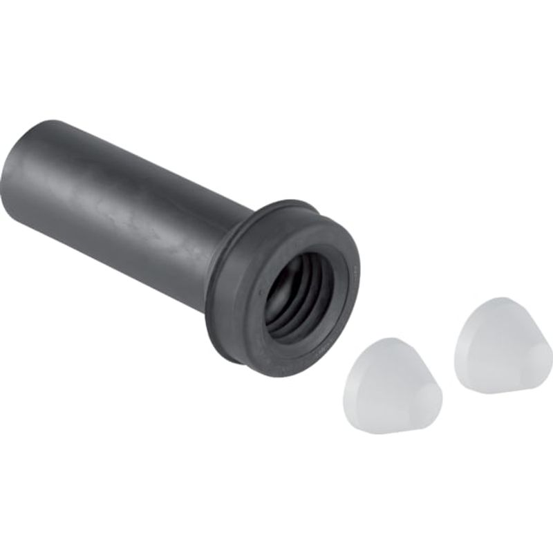 Geberit Ablaufmanschette mit 2 chromfarben Deckkappen für Rohr D 50 mm, Farbe chrom Bild 1