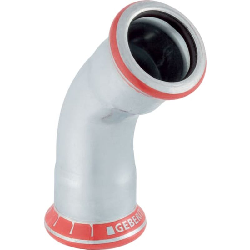 Geberit Mapress C-Stahl Bogen 45Gr d12, Farbe grau Bild 1